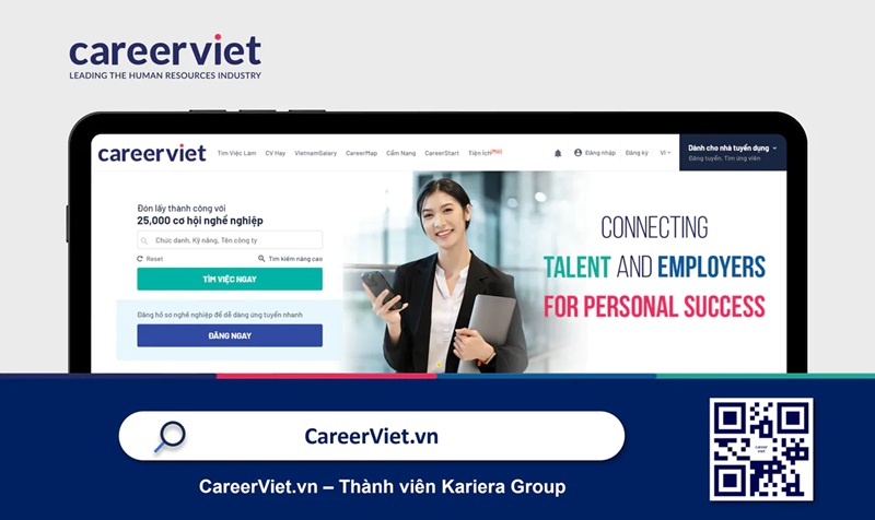 Careerviet - Kết nối đến nhiều ứng viên tiềm năng