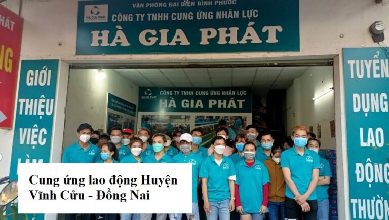 Cung ứng lao động huyện vĩnh cửu